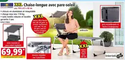 Norma SOLAX - SUNSHINE Chaise-longue avec pare-soleil offre