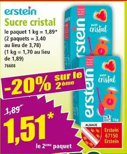 Norma ERSTEIN Sucre cristal offre