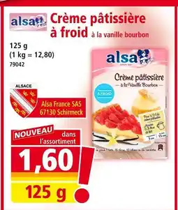 Norma Alsa France SAS 67130 Schirmeck Crème pâtissière à la vanille bourbon offre