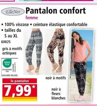 Norma ElleNor Pantalon confort femme offre