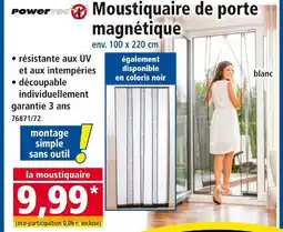 Norma Powertec Moustiquaire de porte magnétique offre