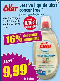 Norma LE CHAT Lessive liquide ultra concentrée offre