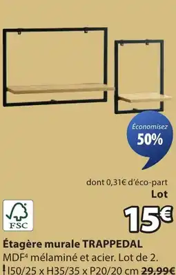 JYSK Étagère murale TRAPPEDAL offre