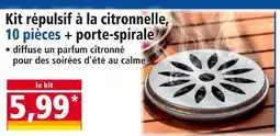 Norma Kit répulsif à la citronnelle, 10 pièces + porte-spirale offre