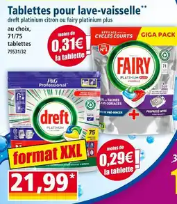 Norma Dreft Dreft platinum citron offre