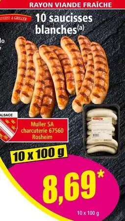 Norma Muller SA Saucisses blanches offre