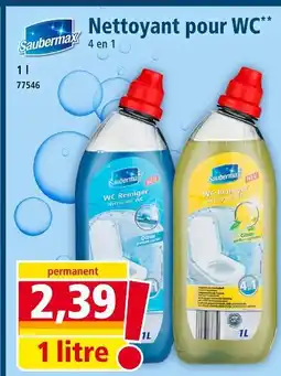 Norma SAUBERMAX Nettoyant pour wc 4 en 1 offre