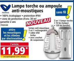 Norma Voltman Lampe torche ou ampoule anti-moustiques offre