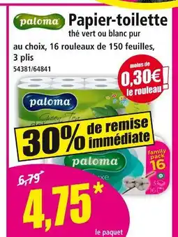 Norma PALOMA Papier-toilette offre