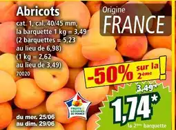 Norma Abricots offre