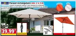 Norma Sola Sunshine Parasol rectangulaire env. 2 x 3 m offre