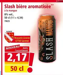 Norma Brasserie Licorne Slash bière aromatisée offre