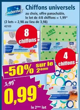Norma SAUBERMAX Chiffons universels offre