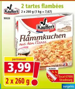 Norma Kauffer's 2 Flammkuchen aus dem Elsass offre
