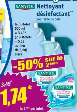 Norma SANYTOL Nettoyant désinfectant offre