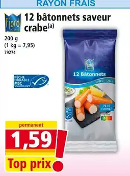 Norma Fiord Krone 12 bâtonnets saveur crabe offre