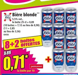 Norma 1664 Bière blonde offre