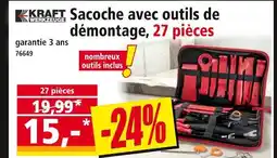 Norma KRAFT WERKZEUGE Sacoche avec outils de démontage, 27 pièces offre