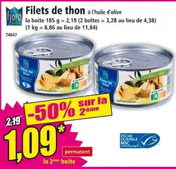 Norma Filets de thon à l’huile d’olive offre
