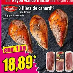 Norma le Gaulois 3 filets de canard offre