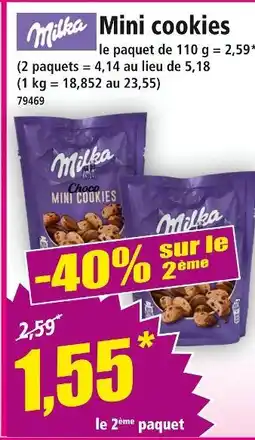Norma MILKA Mini cookies offre