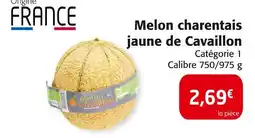 Colruyt Melon charentais jaune de Cavaillon offre