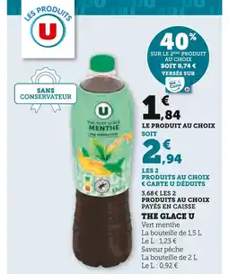 U Express U Thé glacé offre