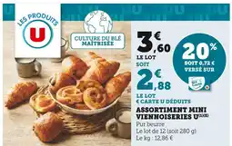 U Express U Assortiment mini viennoiseries offre