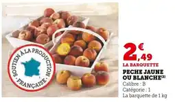 U Express Peche Jaune ou Blanche offre