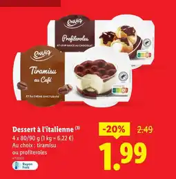 Lidl ENVIA Tiramisu au Café offre