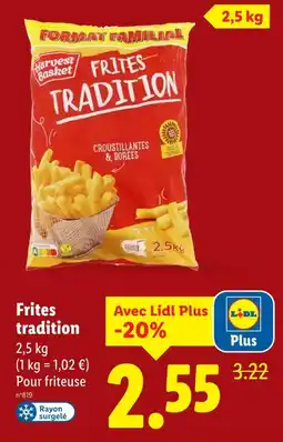Lidl HARVEST BASKET Frites tradition offre