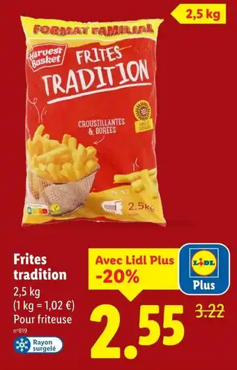 Lidl HARVEST BASKET Frites tradition offre