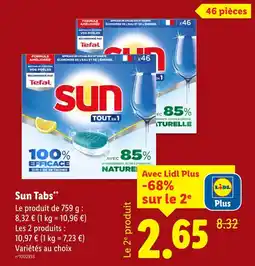 Lidl Sun Tabs offre