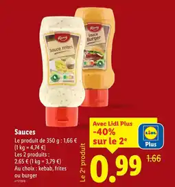 Lidl KANIA Sauce Frites offre