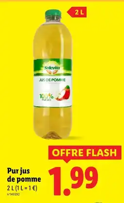 Lidl Solevita Pur jus de pomme offre