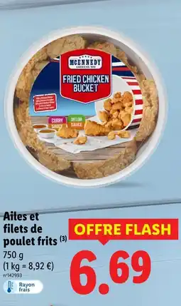 Lidl McEnnedy Ailes et filets de poulet frits offre