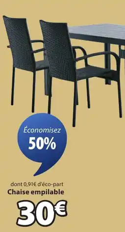 JYSK Chaise empilable GUDHJEM offre