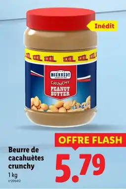 Lidl McEnnedy Beurre de cacahuètes crunchy offre