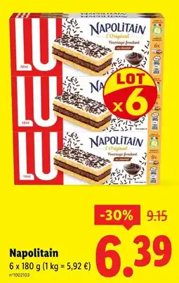 Lidl LU Napolitain offre