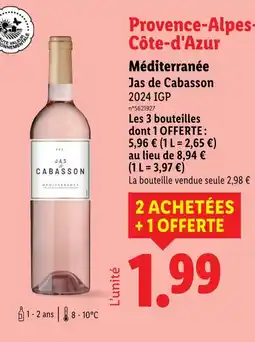 Lidl Méditerranée offre