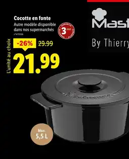 Lidl Masterpro Cocotte en fonte offre