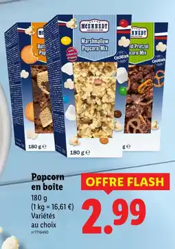 Lidl McEnnedy Popcorn en boîte offre