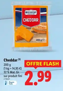 Lidl MCENNEDY AMERICAN WAY Cheddar offre