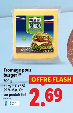 Lidl MCENNEDY Fromage pour burger offre