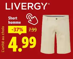 Lidl Livergy Short homme offre