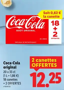 Lidl Coca-Cola Coca-Cola original offre