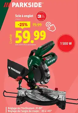 Lidl PARKSIDE Scie à onglet offre