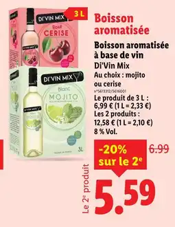 Lidl DIVIN MIX Boisson aromatisée à base de vin offre