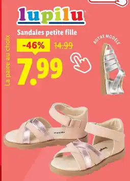 Lidl Lupilu Sandales petite fille offre