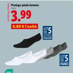Lidl Livergy Protège-pieds homme offre